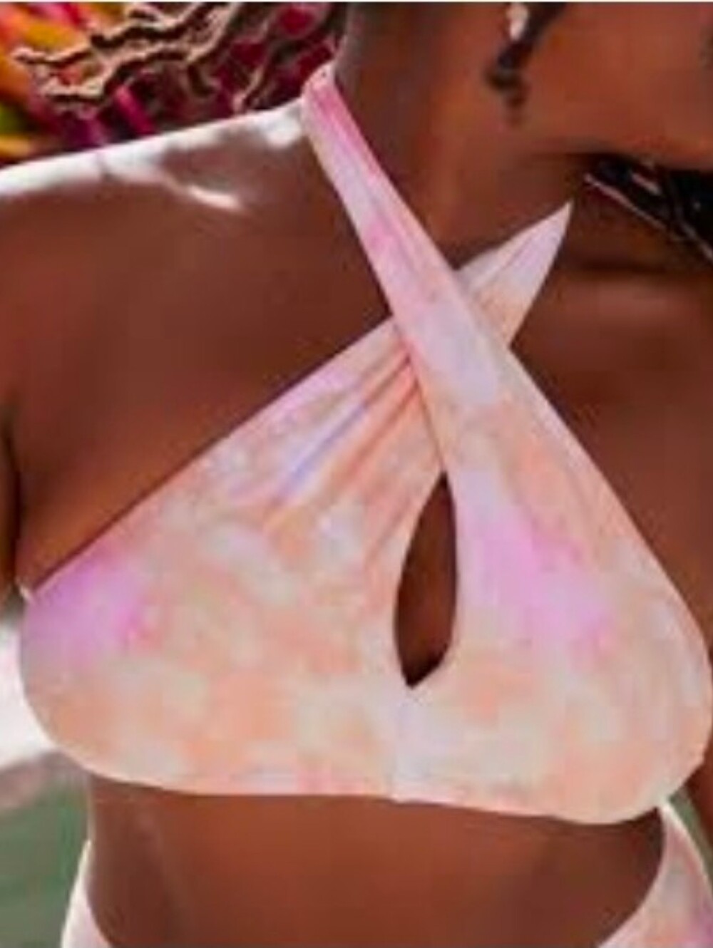 aerie Keyhole Halter Bikini Top